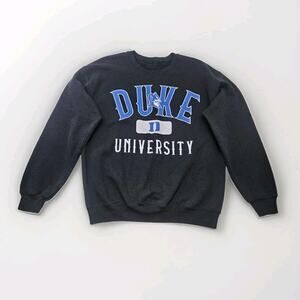 Vintage Duke Blue Devils Unisex Medium Gray College Classic Crew Sweatshirt